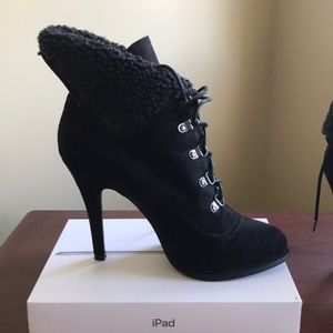 Kardashian Kollection tie up ankle boots
